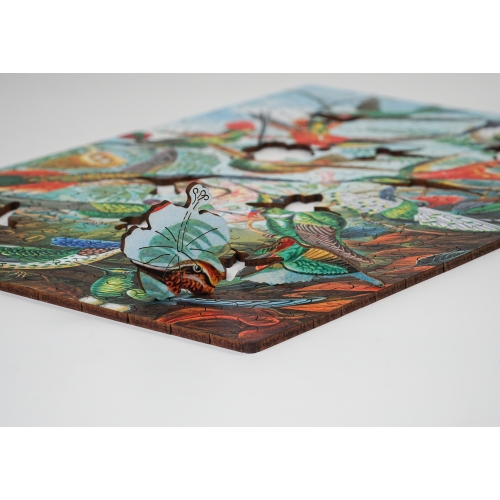 Drewniane puzzle A3 Ernst Haeckel Kolibry 175 el.